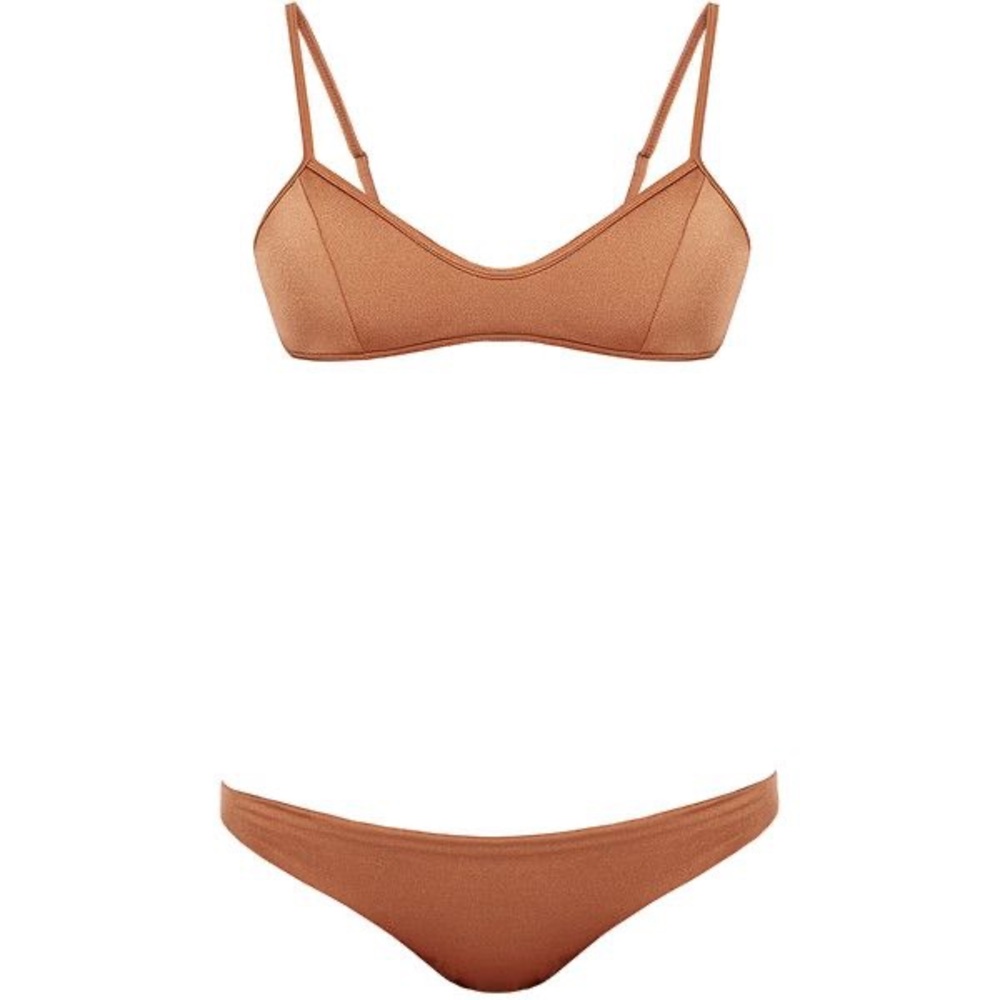 Melissa Odabash Sicily Copper Bralette Bikini Set